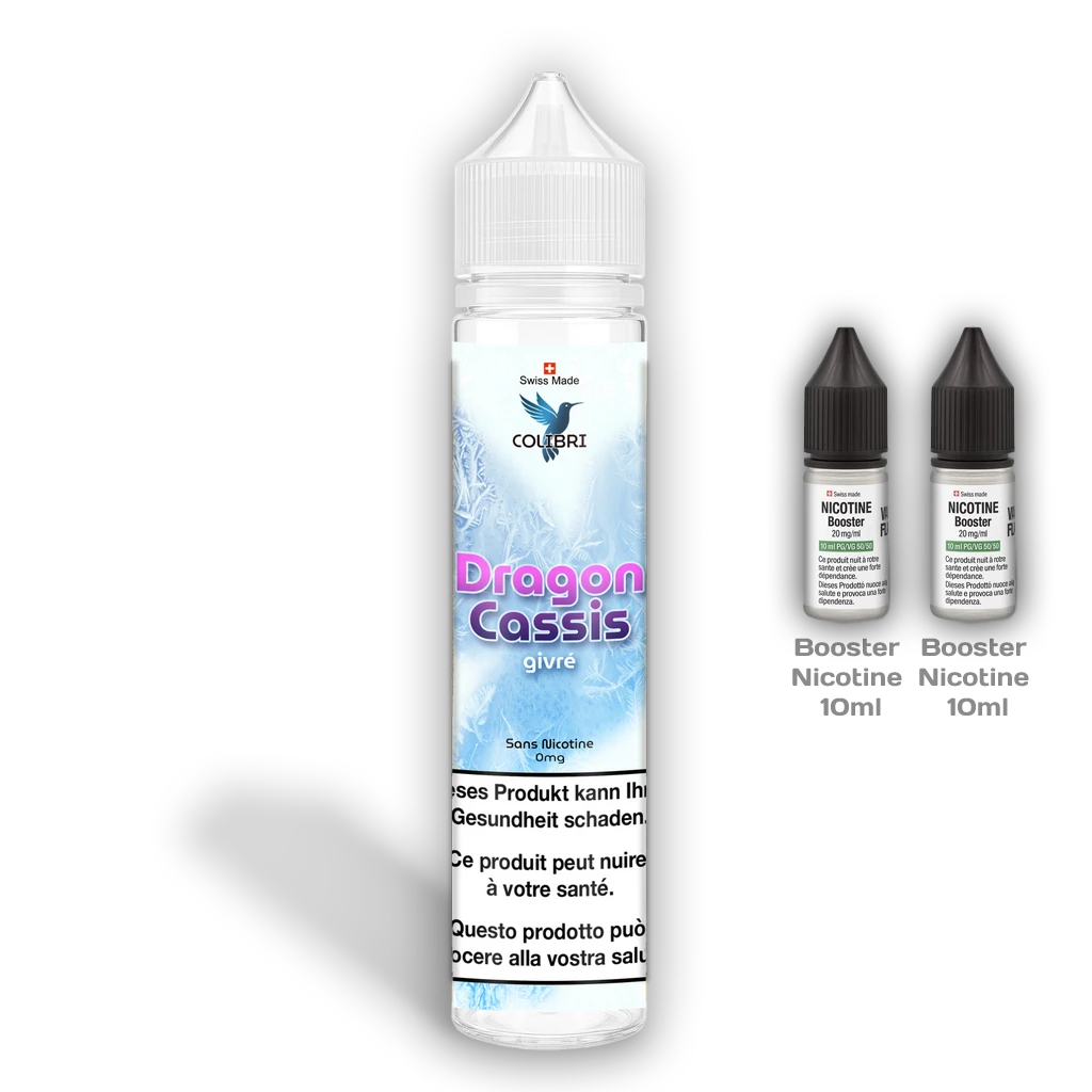 E-liquide COLIBRI Fruit du Dragon Cassis Givré – Shortfill 6 mg