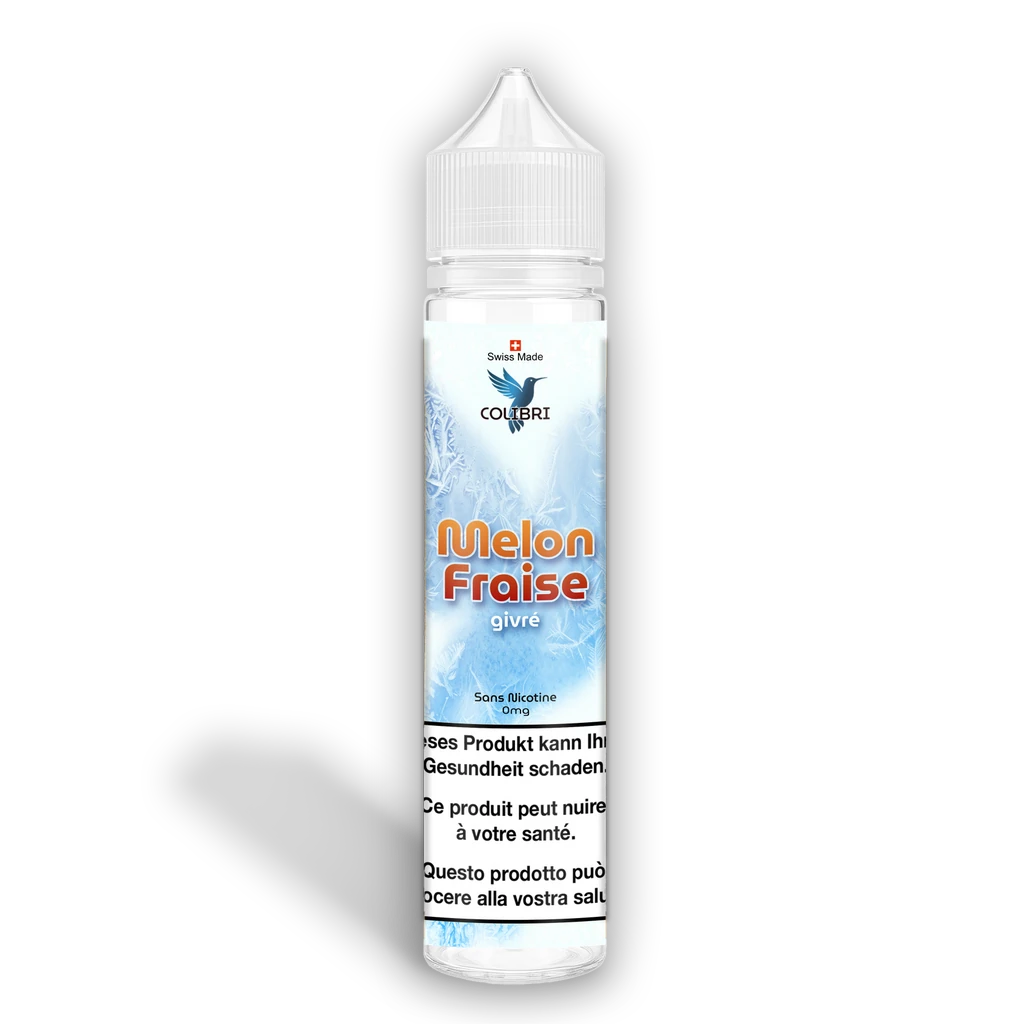 E-liquide COLIBRI Melon Fraise Givré – Shortfill 0 mg
